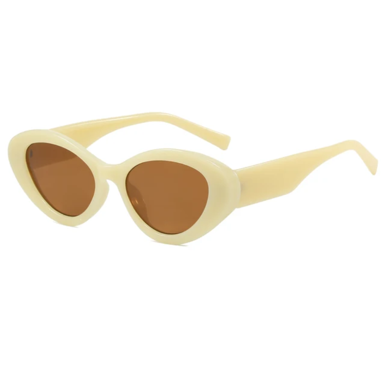 Solstice Women's UV400 Two-Tone Cat Eye Frame Sunglasses