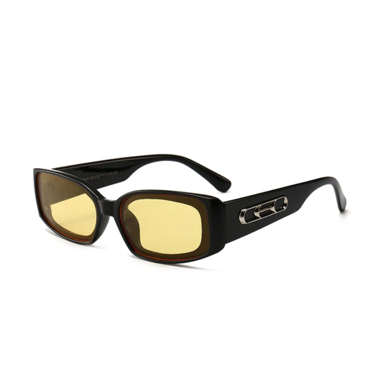Canyon Unisex UV400 Rectangular Frame Sunglasses