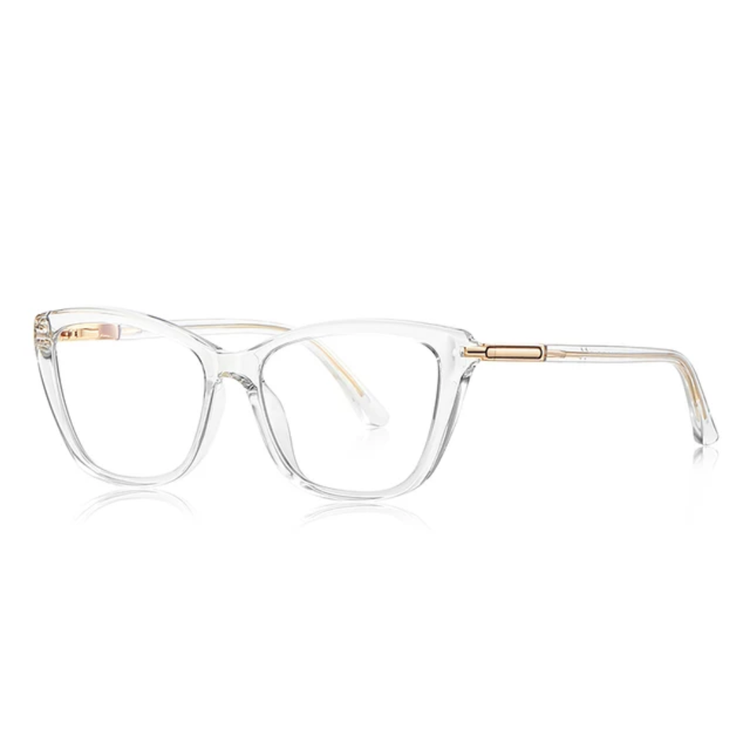 Muse Women's Transparent Anti-Blue Light Cat-Eye Glasses