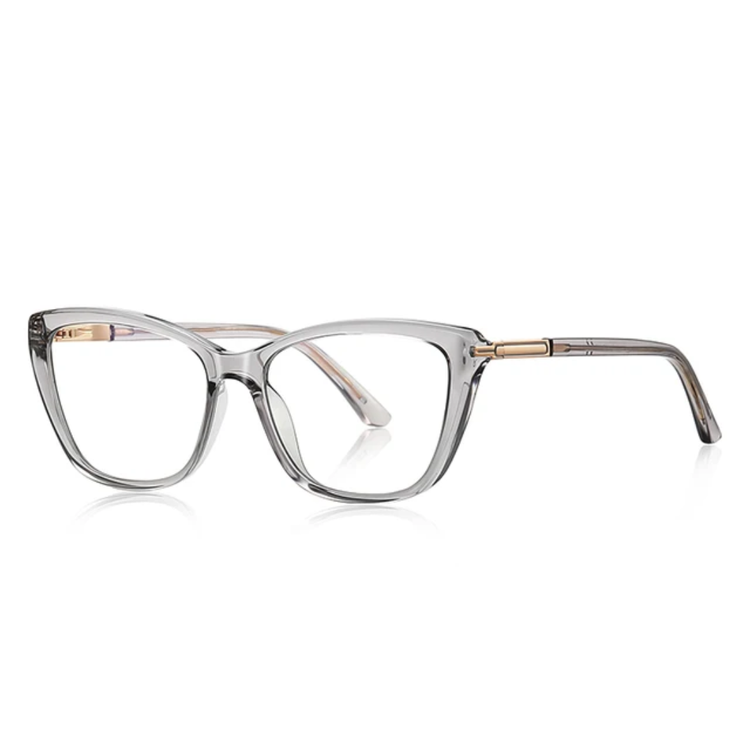 Muse Women's Transparent Anti-Blue Light Cat-Eye Glasses