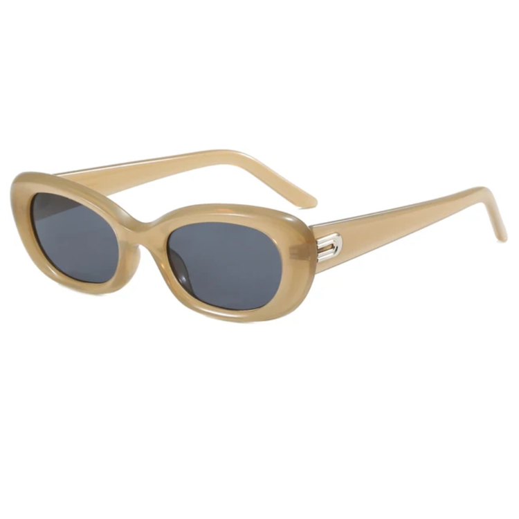 Fable Women's Small Oval Frame UV400 Sunglasses