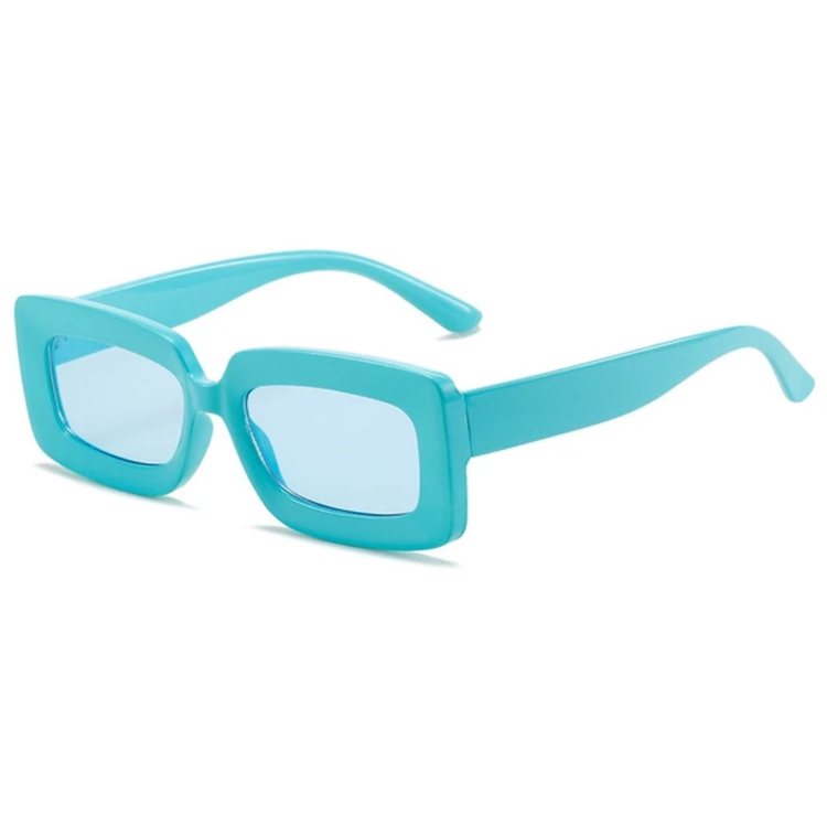 Aurora Women's Rectangular Retro Candy Colored UV400 Sunglasses