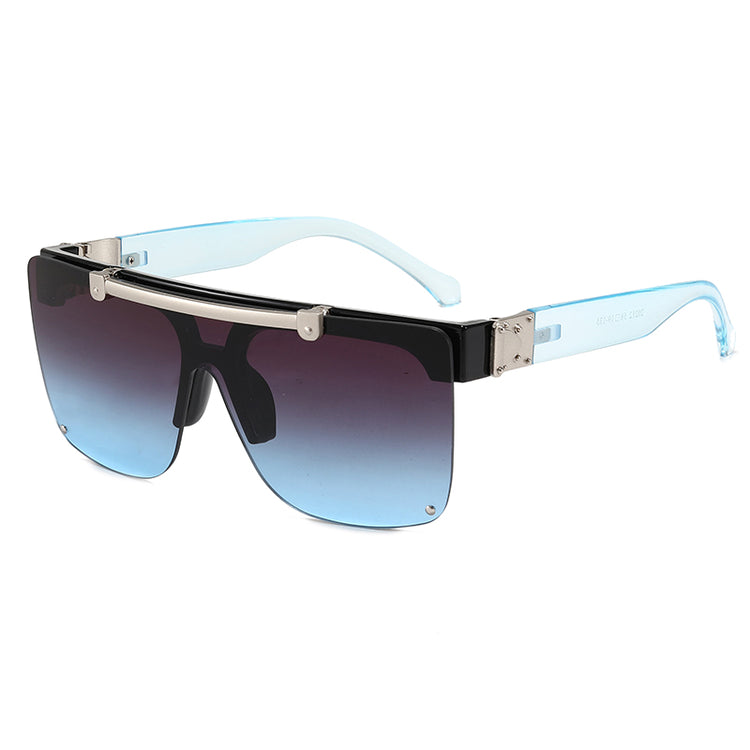 ELI UV400 Unisex Lux Flip-Up Shield Frame Sunglasses