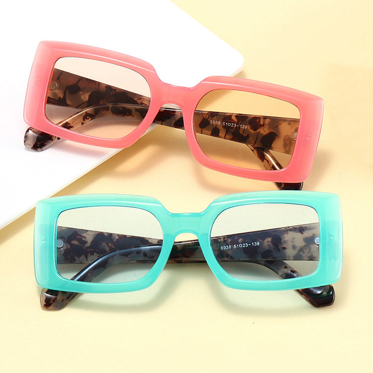 RILEY RETRO SQUARE FRAME - TEAL