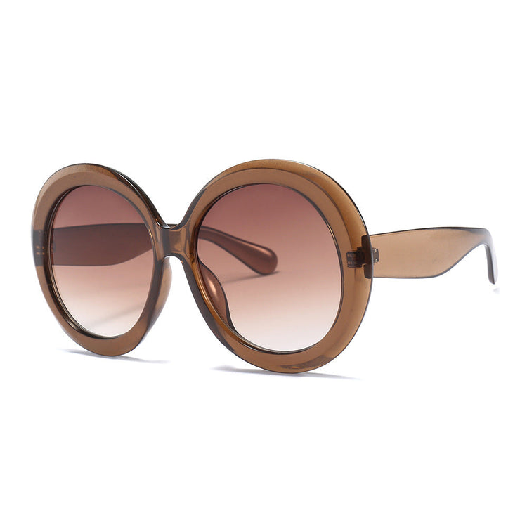 LORI OVERSIZED RETRO ROUND GRADIENT WOMEN'S SUNGLASSES