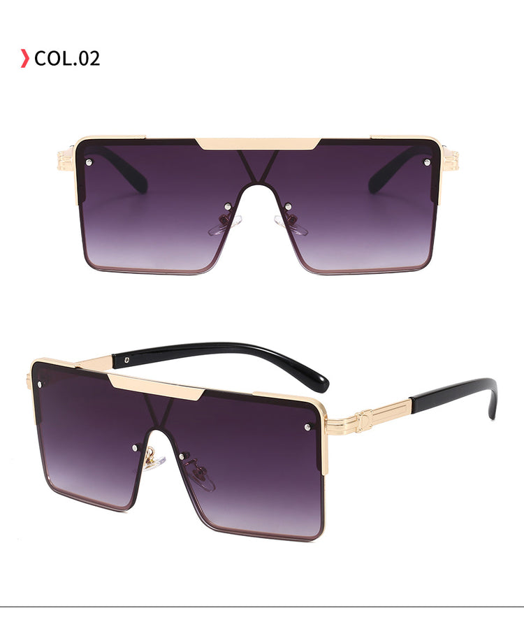 AIDEN UNISEX UV 400 RECTANGLE FRAMELESS FLAT-TOP SHADES
