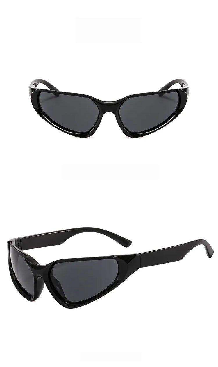 COREY UNISEX UV400 FUTURISTIC CAT EYE VINTAGE CAT EYE SUNGLASSES