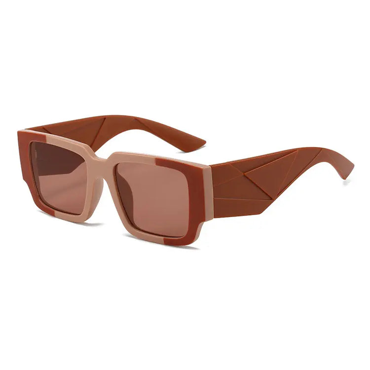 LEITH UNISEX OVERSIZED CHUNKY SQUARE FRAME UV 400 SUNGLASSES