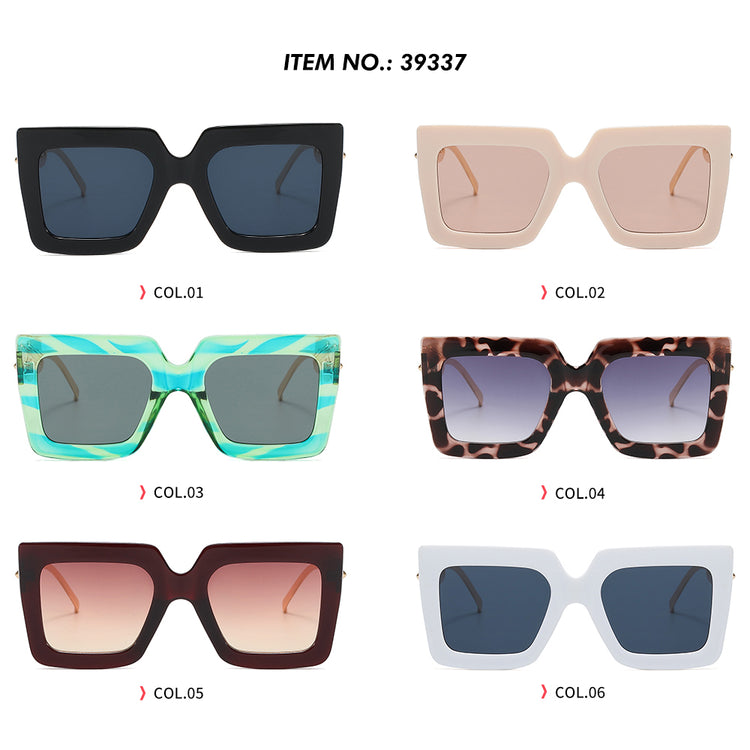 ROYAL UNISEX UV400 METAL DETAIL SQUARE FRAME  SUNGLASSES