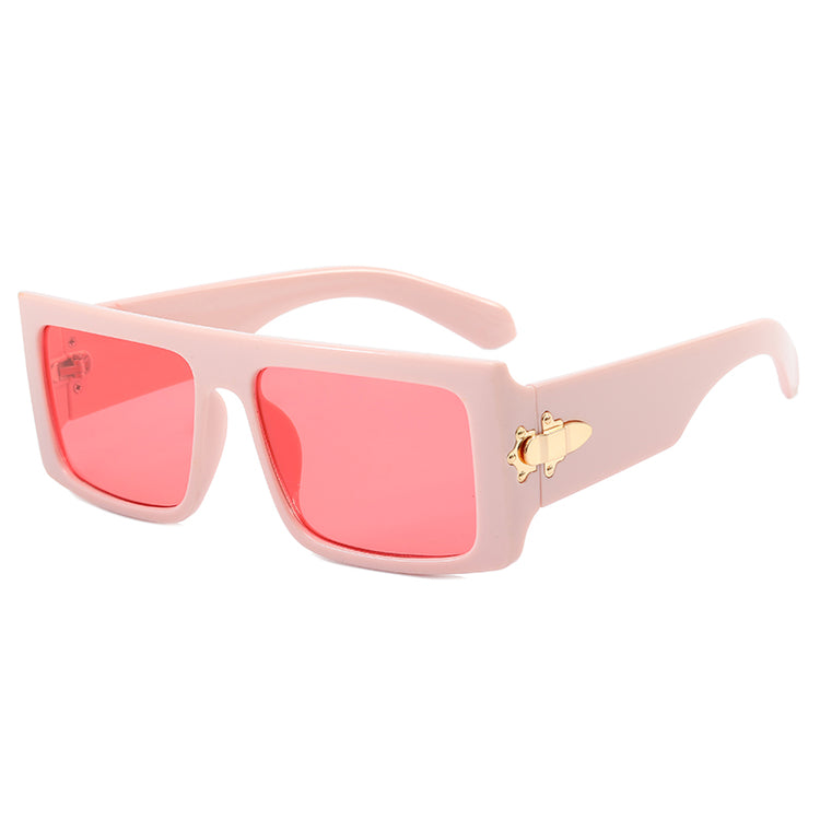 MARLO RETRO FLAT TOP RECTANGLE FRAME- TORTOISE