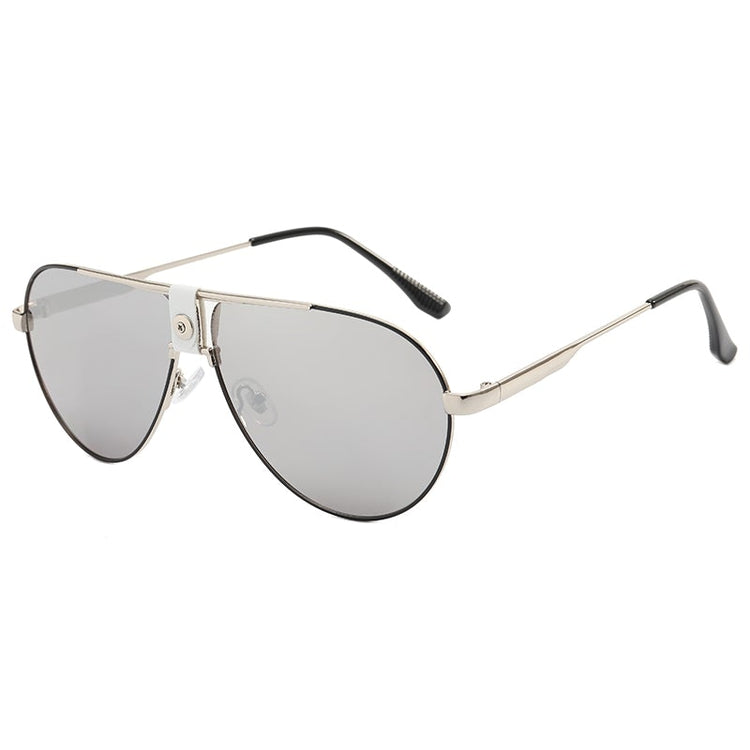 KIERAN METAL AVIATOR FRAME SUNGLASSES -BLACK
