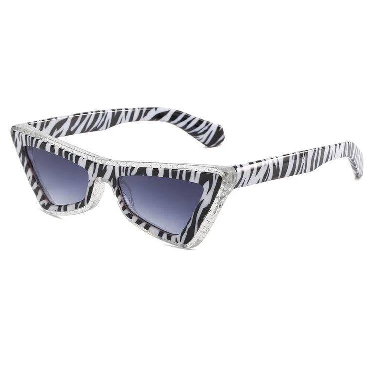 SUMMER VINTAGE TRIANGLE FRAME CAT-EYE UV400 SUNGLASSES