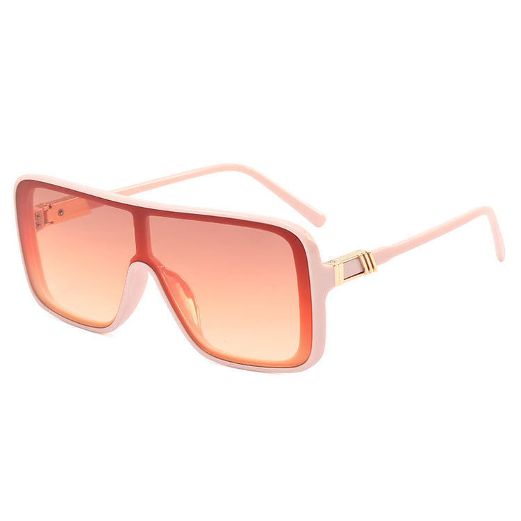ALI UNISEX UV400 BIG RECTANGLE FRAME SUNGLASSES