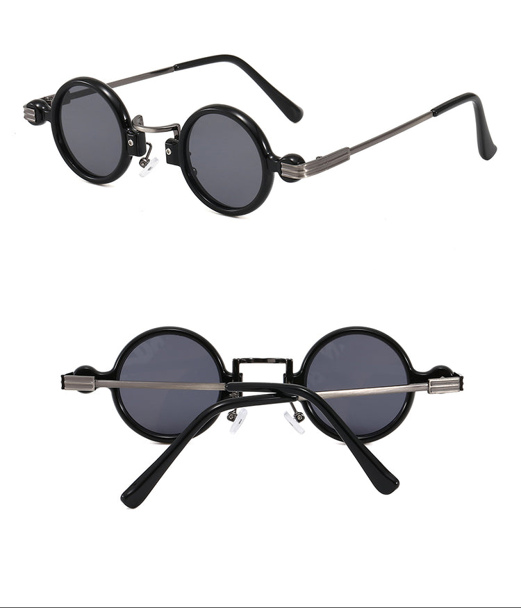 LEE UNISEX UV400 SMALL RETRO STEAMPUNK ROUND GLASSES