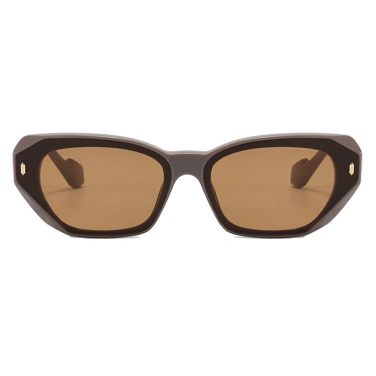 Kaiya Unisex Narrow Cat-Eye UV400 Sunglasses