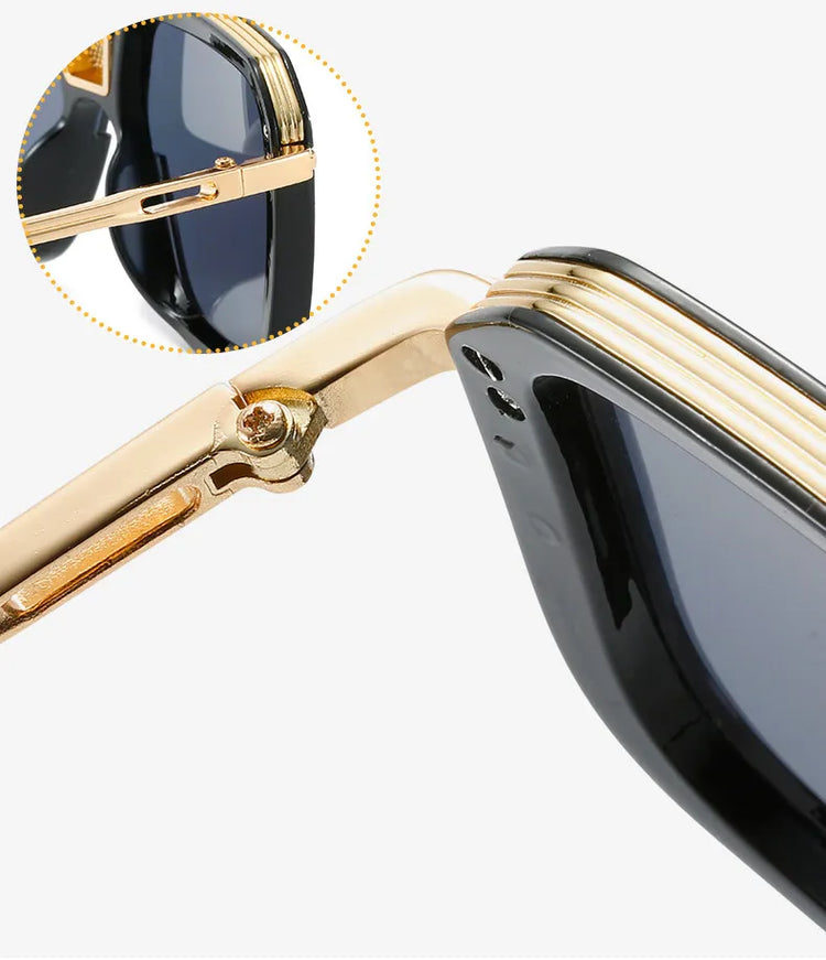JAY MEN'S OVERSIZED UV 400 AVIATOR FRAME SUNGLASSES