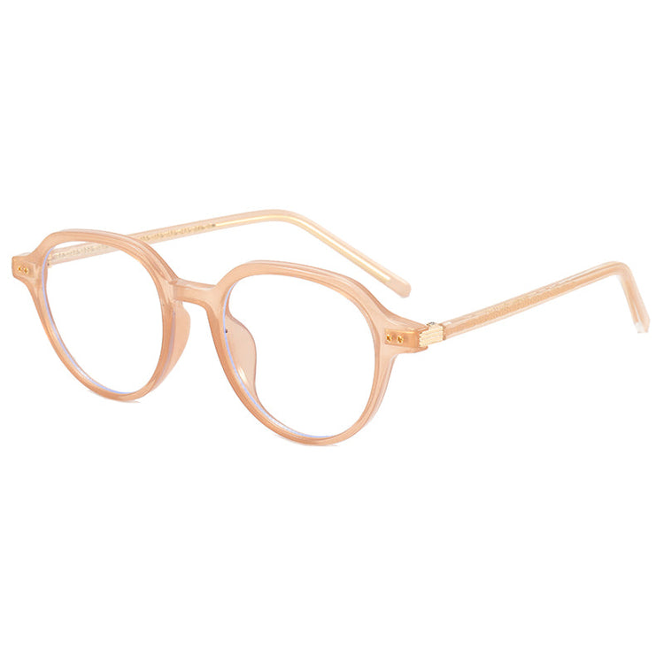 Zaid Unisex Vintage Round Frame Anti-Blue Light Glasses