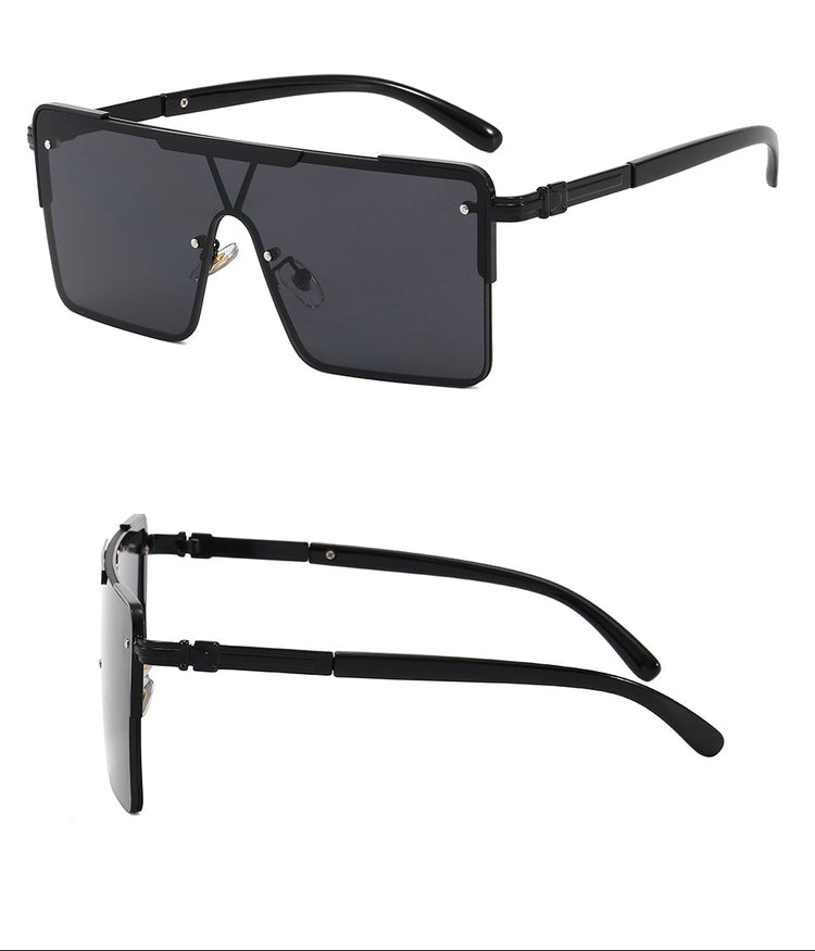 AIDEN UNISEX UV 400 RECTANGLE FRAMELESS FLAT-TOP SHADES