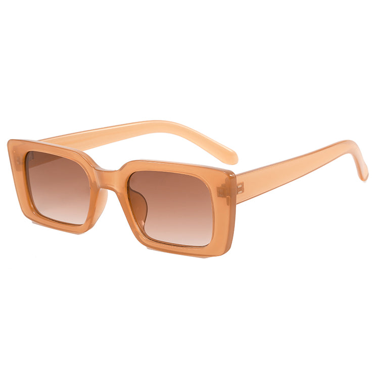 OCEAN SMALL UNISEX UV400  VINTAGE  RECTANGLE METAL FRAME SUNGLASSES