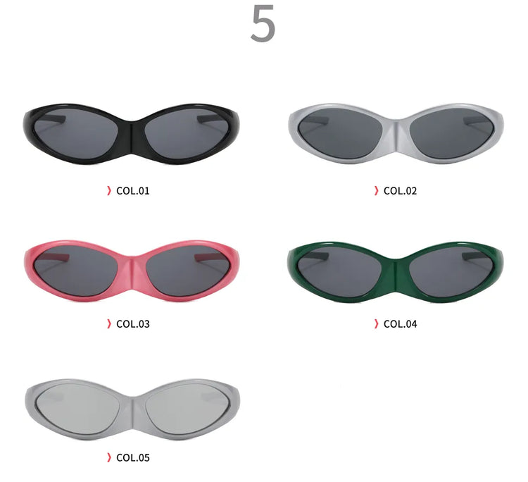 ABEL UNISEX  UV400 SMALL RETRO  OVAL FRAME  SUNGLASSES