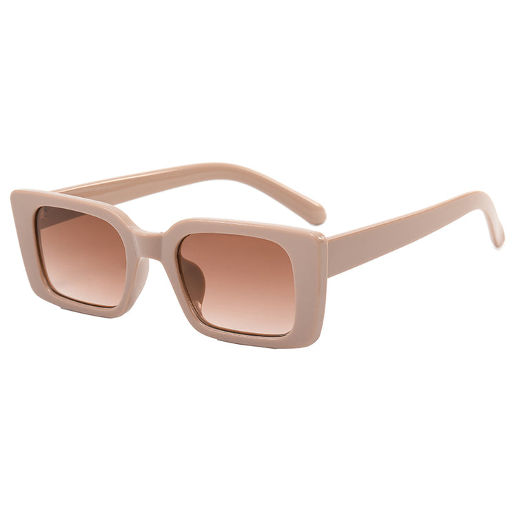OCEAN SMALL UNISEX UV400  VINTAGE  RECTANGLE METAL FRAME SUNGLASSES