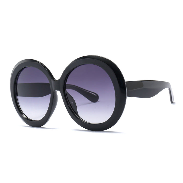 LORI OVERSIZED RETRO ROUND GRADIENT WOMEN'S SUNGLASSES