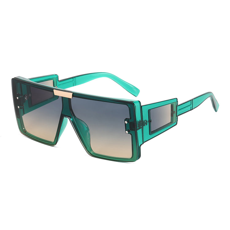 ORLANDO OVERSIZED FLAT TOP FRAME -GREEN