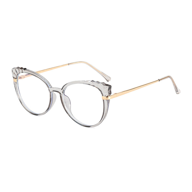 AMY WOMENS TRANSPARENT CAT EYE ANTI BLUE LIGHT BLOCKING GLASSES