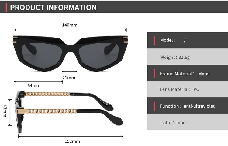 NORA WOMEN'S UV400 VINTAGE POLYGON CAT EYE  SUNGLASSES