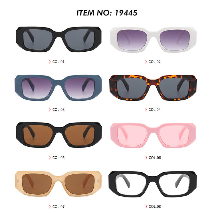 NIC RETRO THICK RECTANGLE FRAME- BLUE