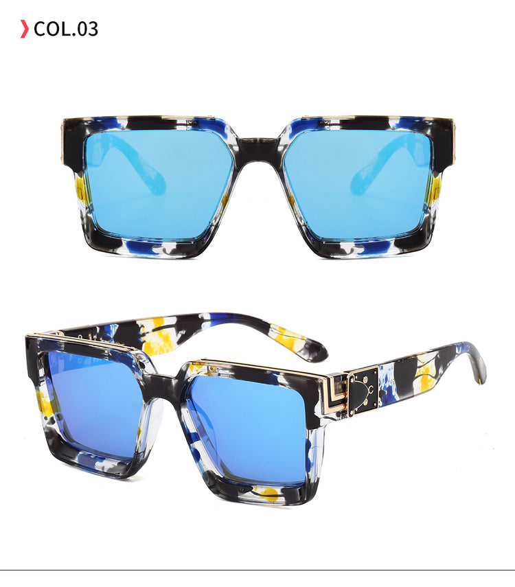 BAILEY UNISEX GRADIENT LENS BLOCK FRAME SUNGLASSES