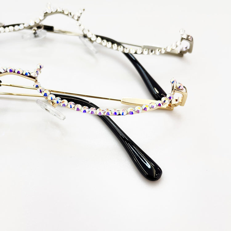 MISSY HALF RHINESTONE FRAME