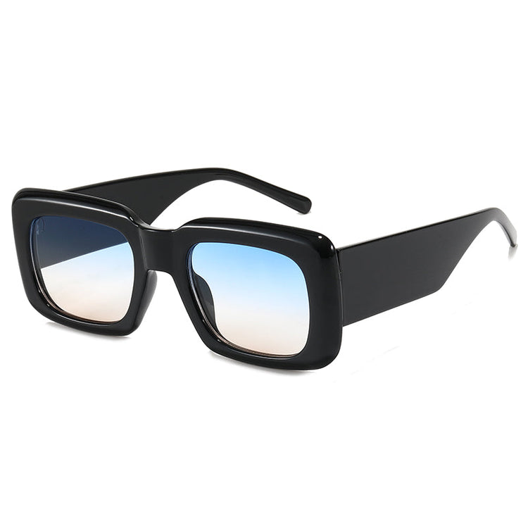 TONI UNISEX RETRO THICK UV 400 RECTANGLE FRAME SUNGLASSES