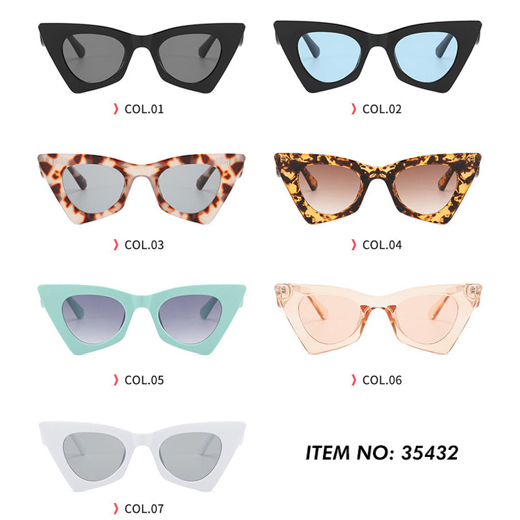Victoria Womne's Vintage Square Cat Eye UV400 Sunglasses