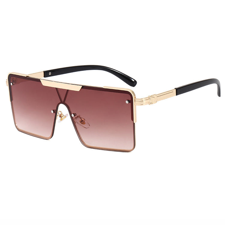 AIDEN UNISEX UV 400 RECTANGLE FRAMELESS FLAT-TOP SHADES