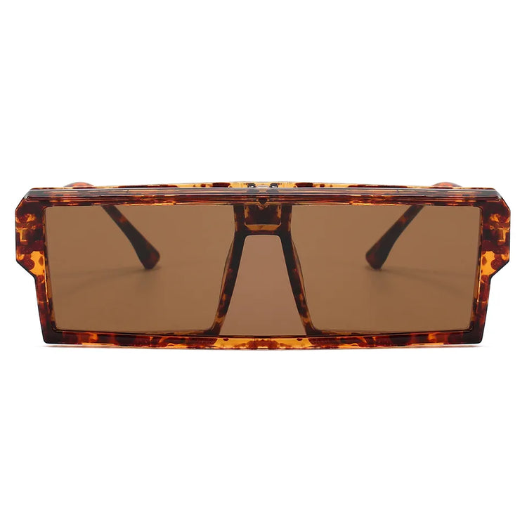 JAY UNISEX FLAT TOP VISOR SQUARE FRAME SUNGLASSES