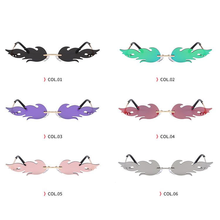 CYRUS UNISEX UV400 GRADIENT FIRE FRAME SUNGLASSES