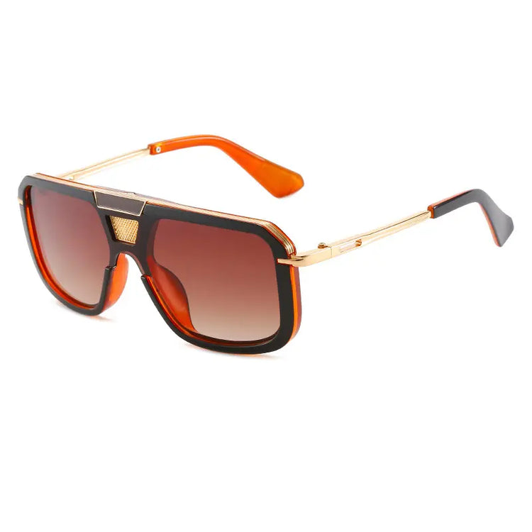 JAY MEN'S OVERSIZED UV 400 AVIATOR FRAME SUNGLASSES