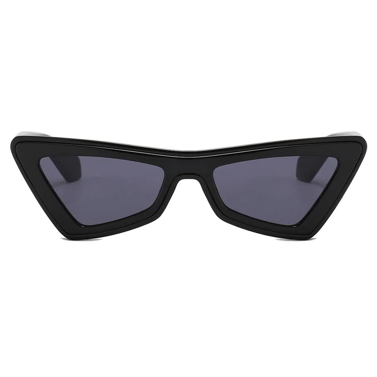SUMMER VINTAGE TRIANGLE FRAME CAT-EYE UV400 SUNGLASSES