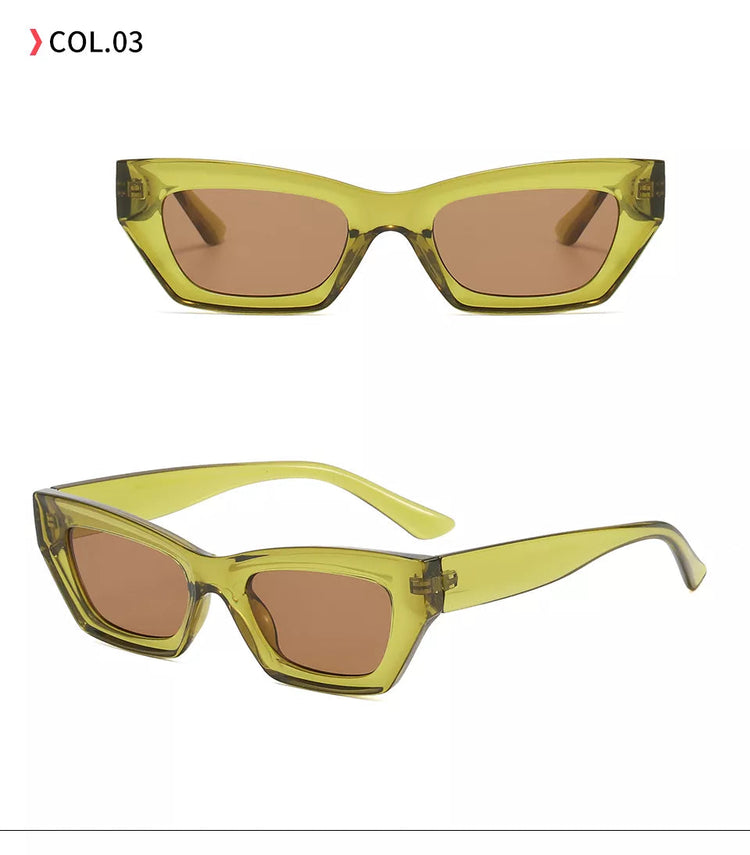 ANGEL WOMEN'S UV400 SMALL FRAME CAT EYE SUNGLASSES