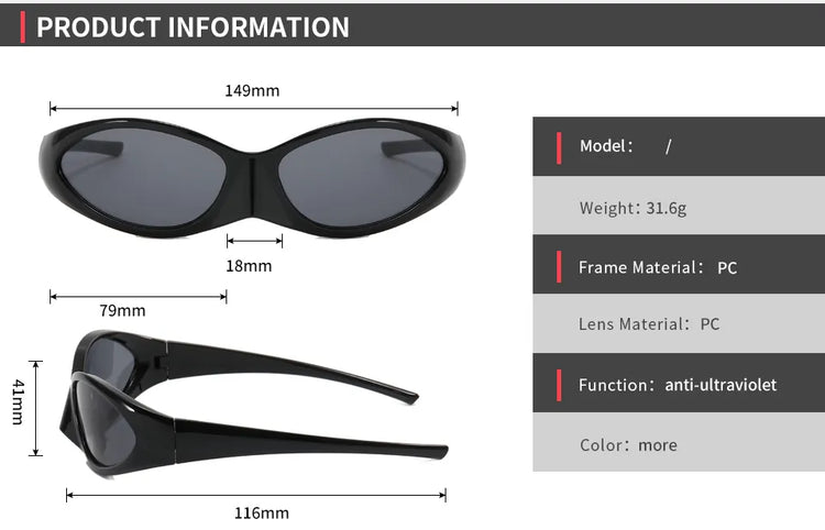 ABEL UNISEX  UV400 SMALL RETRO  OVAL FRAME  SUNGLASSES