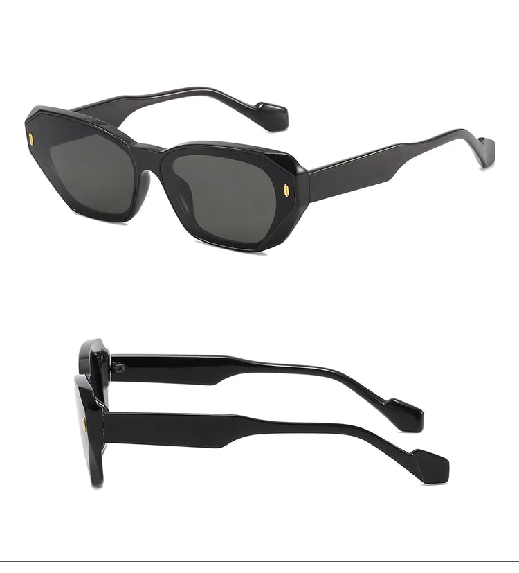 Kaiya Unisex Narrow Cat-Eye UV400 Sunglasses