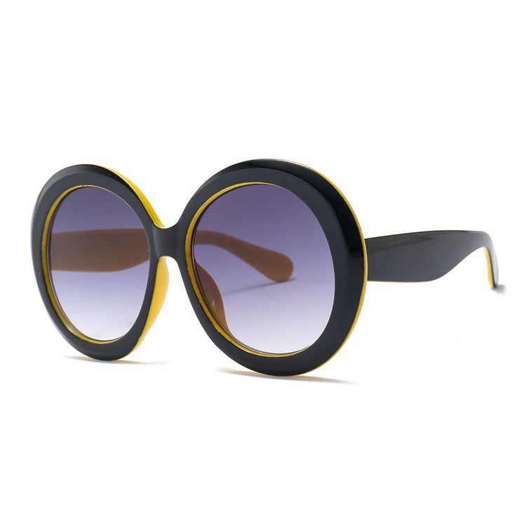 LORI OVERSIZED RETRO ROUND GRADIENT WOMEN'S SUNGLASSES