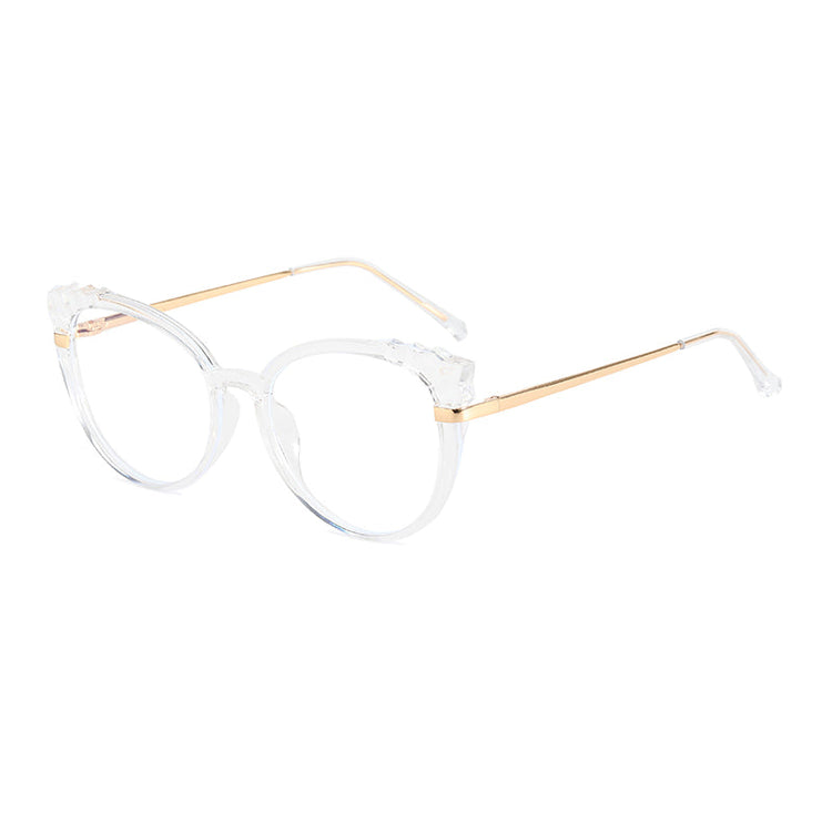 AMY WOMENS TRANSPARENT CAT EYE ANTI BLUE LIGHT BLOCKING GLASSES