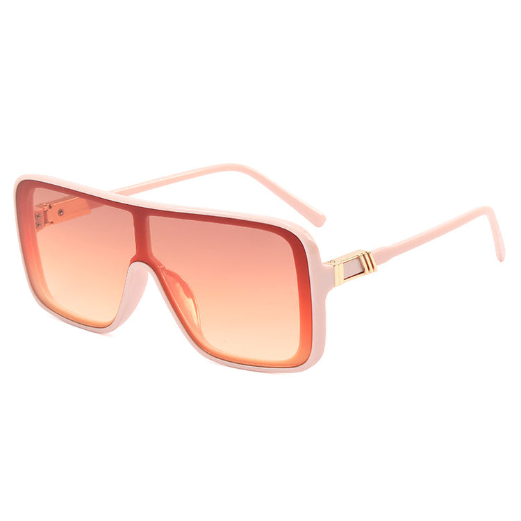 ALI UNISEX UV400 BIG RECTANGLE FRAME SUNGLASSES