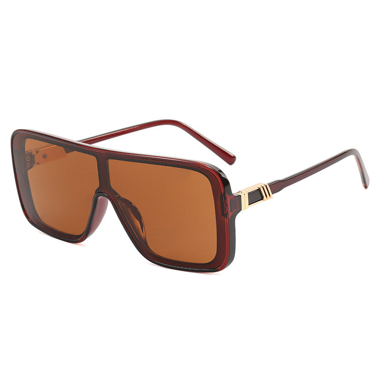 ALI UNISEX UV400 BIG RECTANGLE FRAME SUNGLASSES