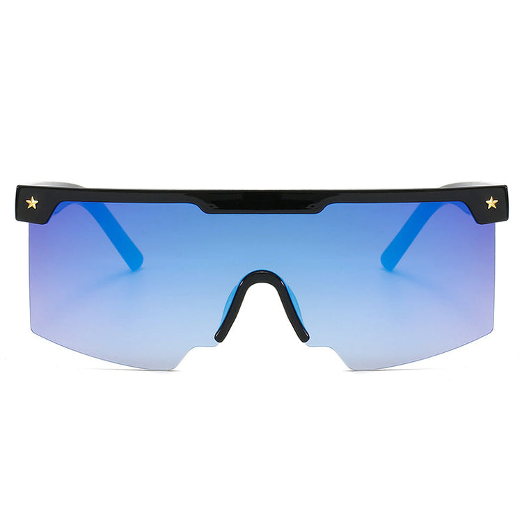 PHOENIX UNISEX UV400 FLAT TOP SHIELD FRAME SUNGLASSES