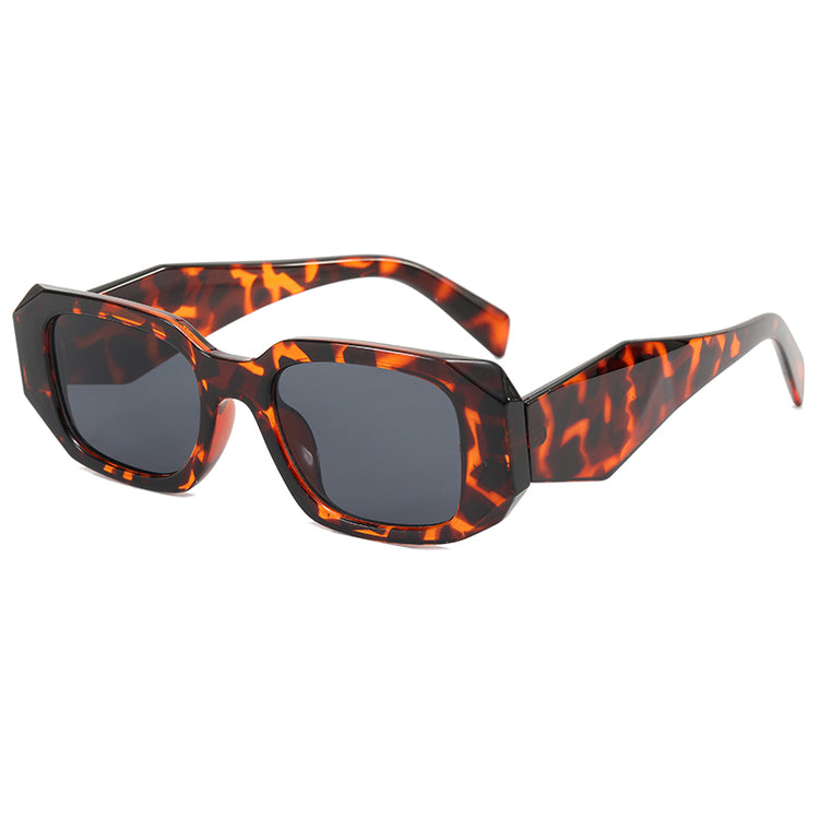 NIC RETRO THICK RECTANGLE FRAME- BLUE
