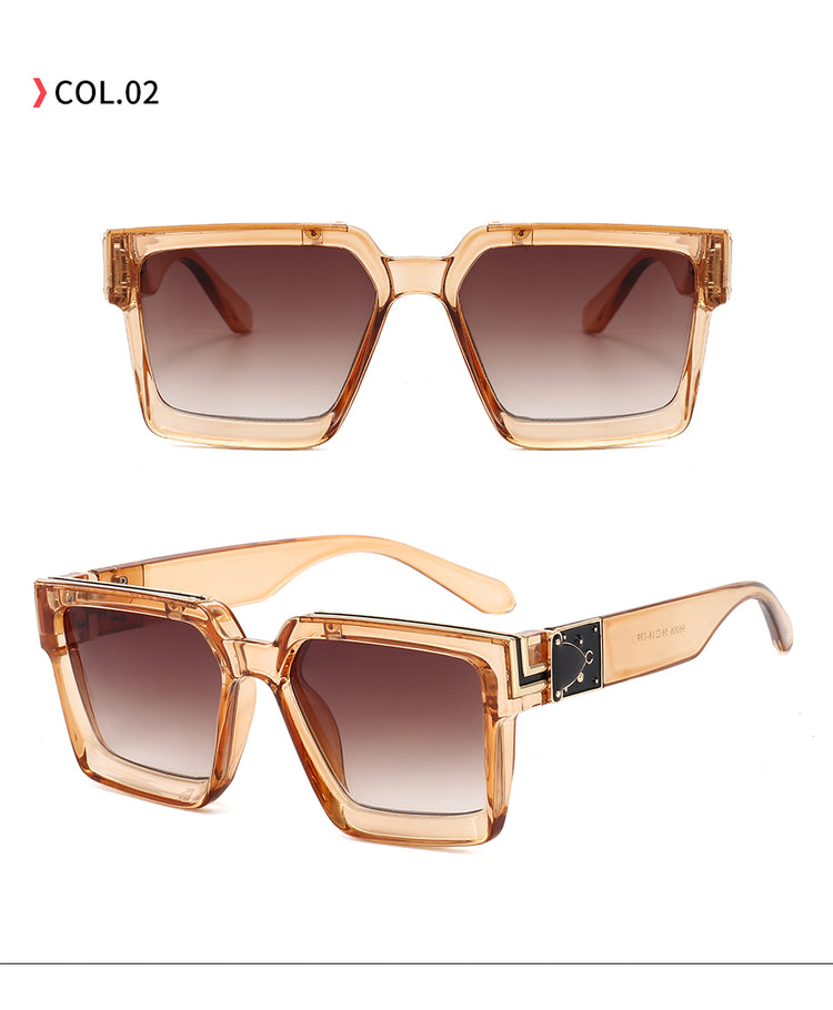 BAILEY UNISEX GRADIENT LENS BLOCK FRAME SUNGLASSES