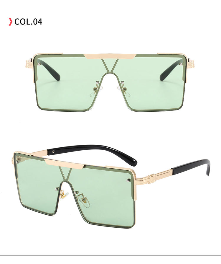 AIDEN UNISEX UV 400 RECTANGLE FRAMELESS FLAT-TOP SHADES